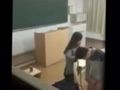 Chinese student fucking in school.....Teacher caught student red handed