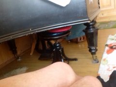 Big cumshot after wanking my dick naked