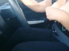 Flashing Boobs while driving