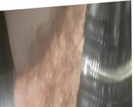 Vacuum cleaning my leather jacket and dick no cum