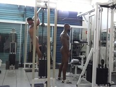 Naked latino guys in public gym