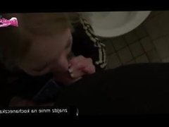 Sex with girl in public toilet