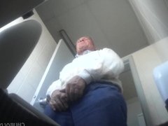 Grampa peeing - hidden cam