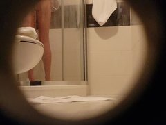 My fully naked gf after shower pussy voyeur spy hidden cam