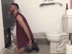 Public Toilet Bareback Gang Bang