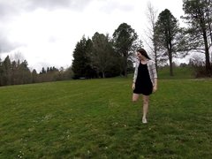 Preview - Public upskirt and multiple squirts at the park