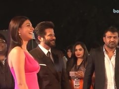 Kajal Aggarwal in Beautiful Sex Pink dress at Filmfar Awards